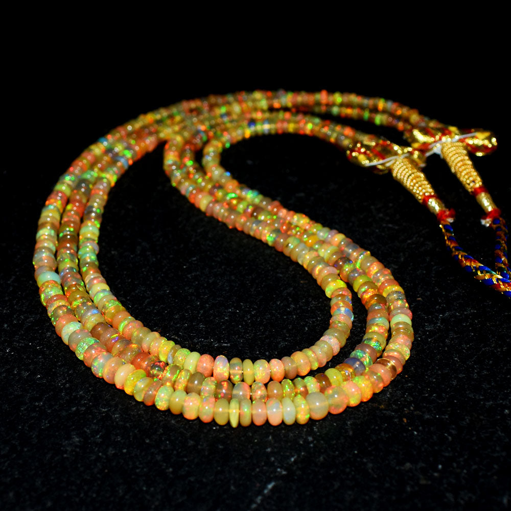 Mega Sale - 100% Beautiful   127.00 Cts Genuine Ethiopian Opal Beads Necklace Mega Sale - 100% Beautiful   127.00 Cts Genuine Ethiopian Opal Beads Necklace