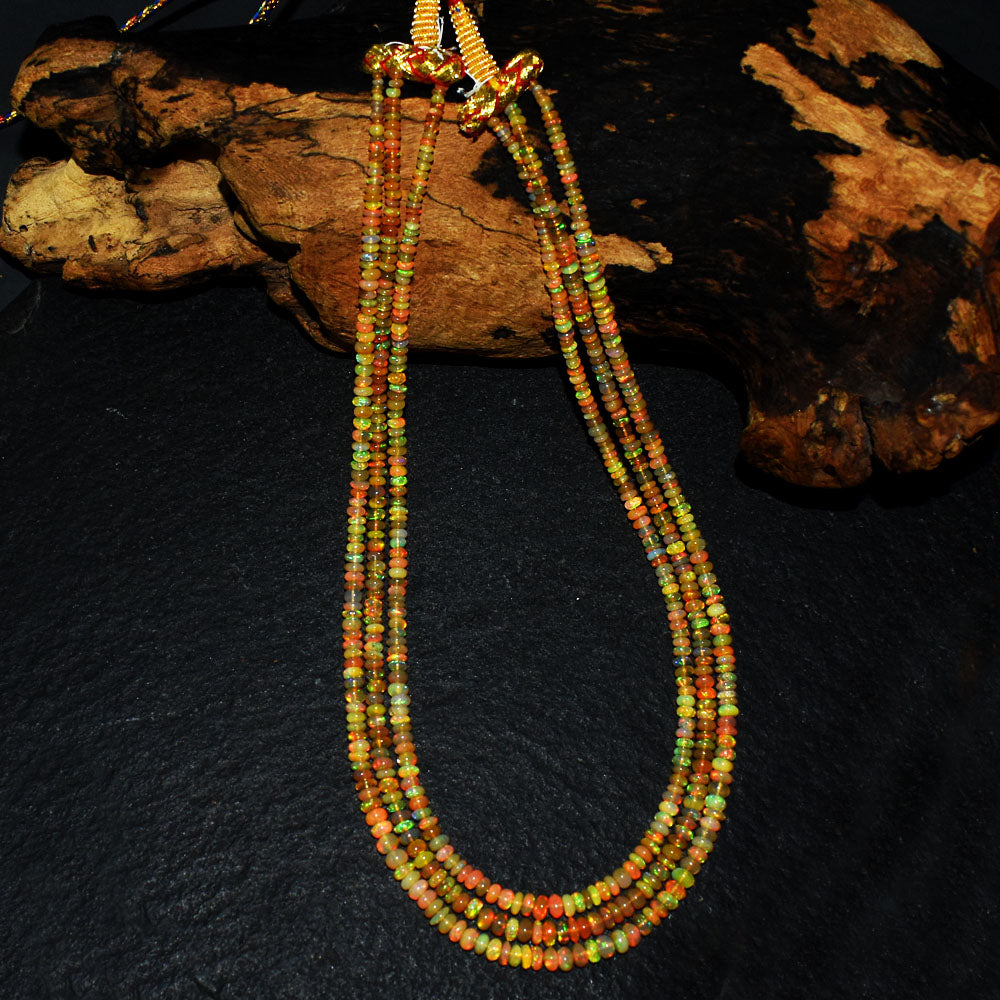 Mega Sale - 100% Beautiful   127.00 Cts Genuine Ethiopian Opal Beads Necklace Mega Sale - 100% Beautiful   127.00 Cts Genuine Ethiopian Opal Beads Necklace
