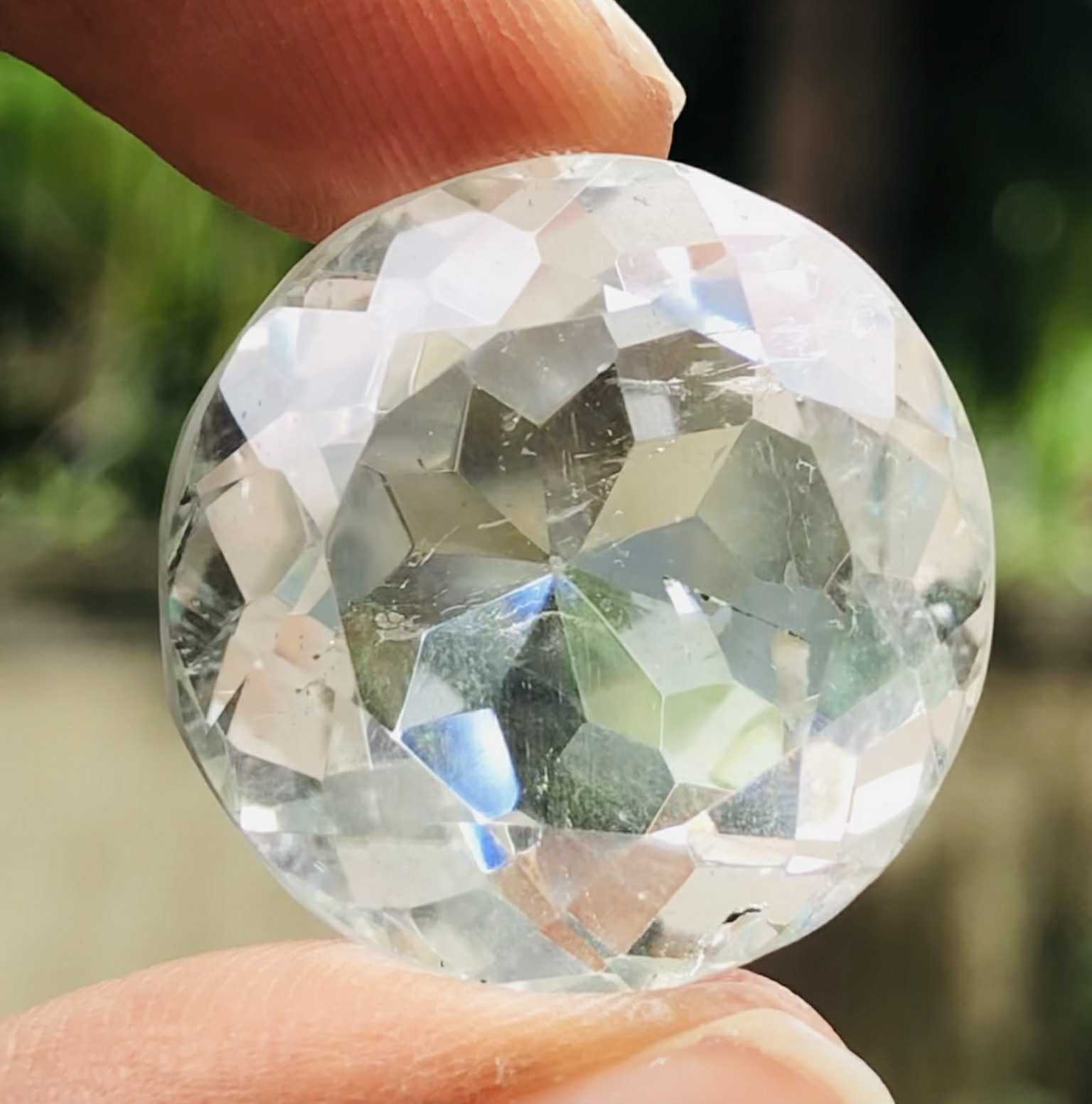 Artisian 50.00 Cts Genuine White Quartz Faceted Loose Gemstone Artisian 50.00 Cts Genuine White Quartz Faceted Loose Gemstone