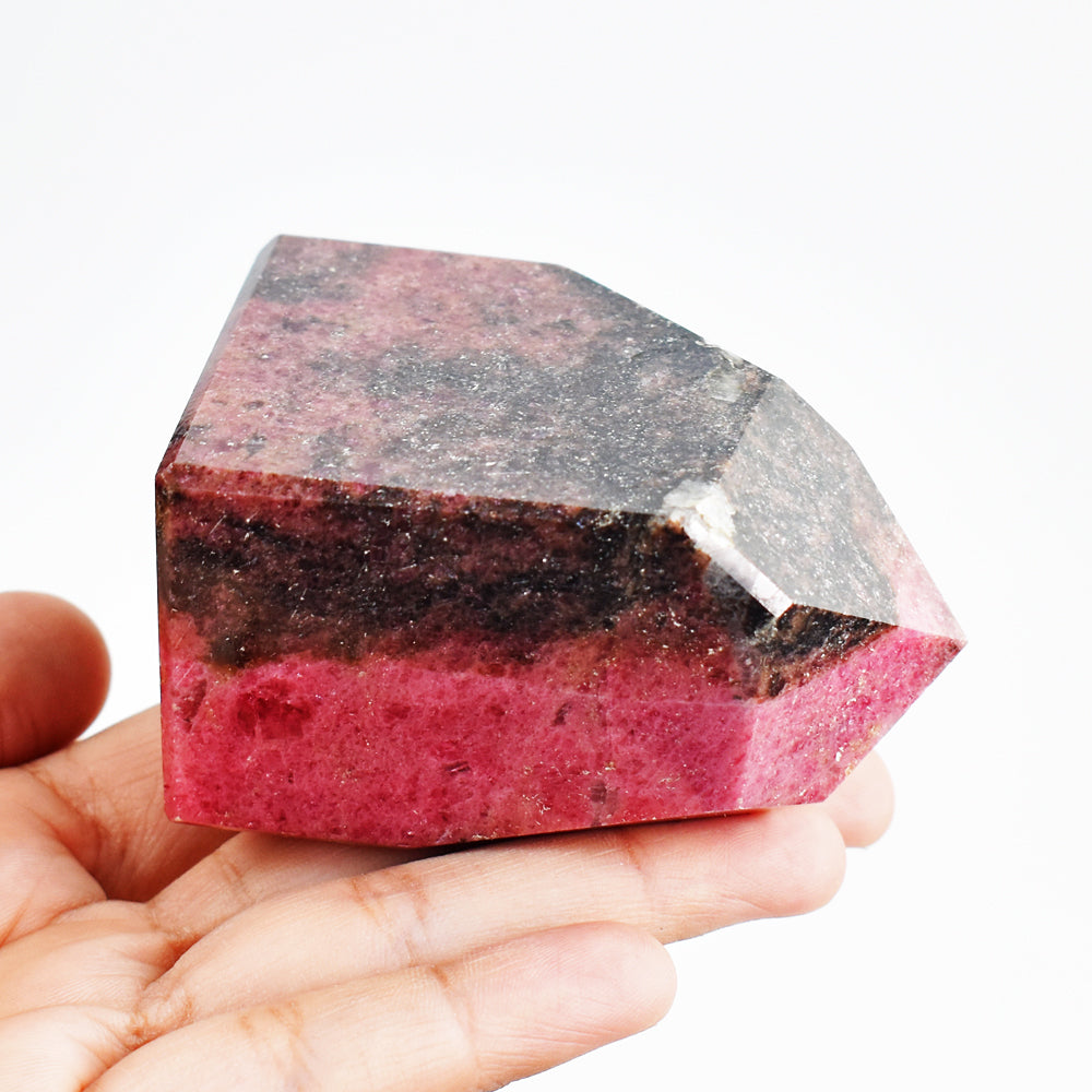 Awesome 2048.00 Cts Genuine Rhodonite Free Form Gemstone Crystal Specimen Tower Awesome 2048.00 Cts Genuine Rhodonite Free Form Gemstone Crystal Specimen Tower