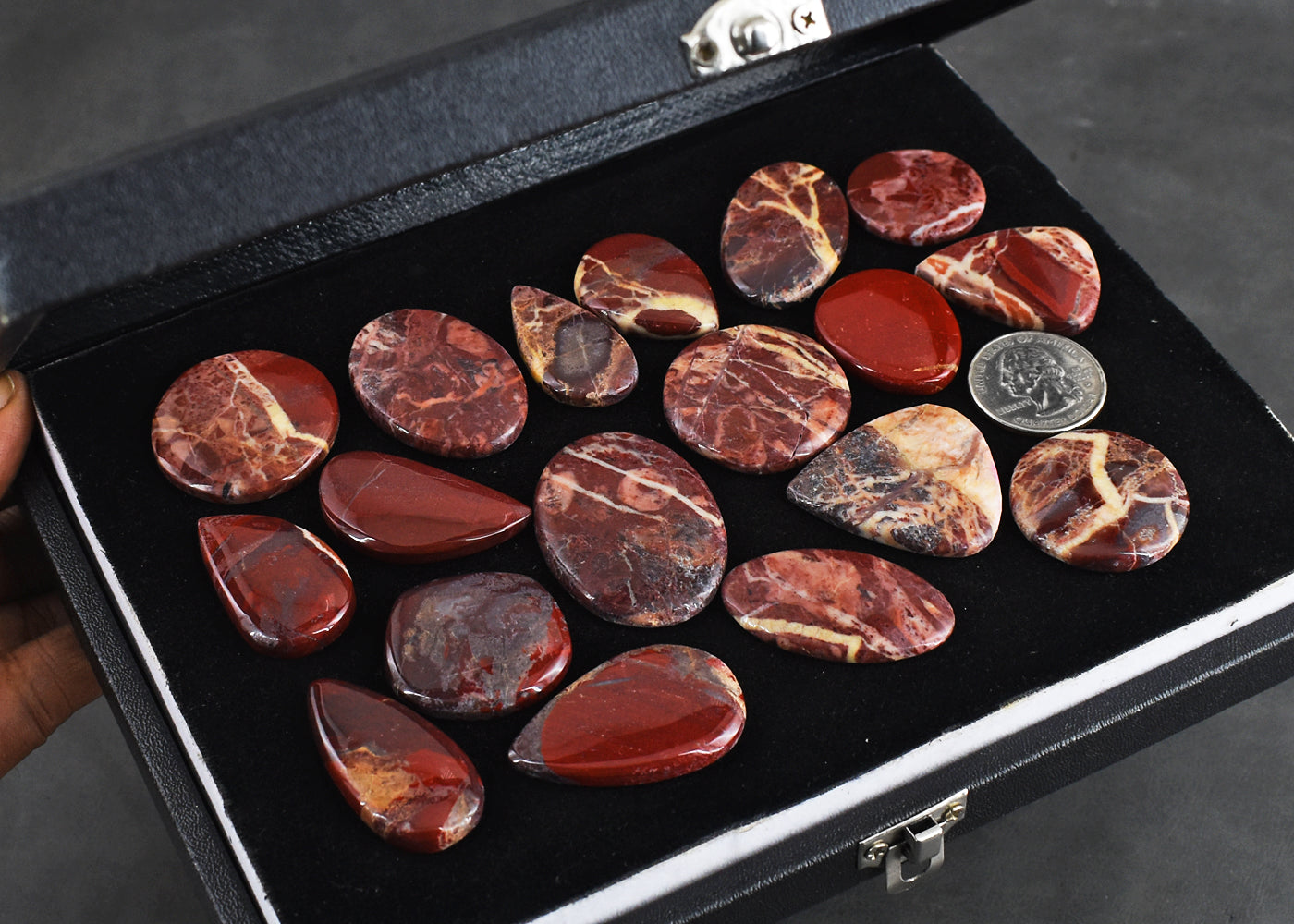 Awesome 714.00 Cts Genuine American Picture Jasper Untreated Gemstone Cabochon Lot Awesome 714.00 Cts Genuine American Picture Jasper Untreated Gemstone Cabochon Lot