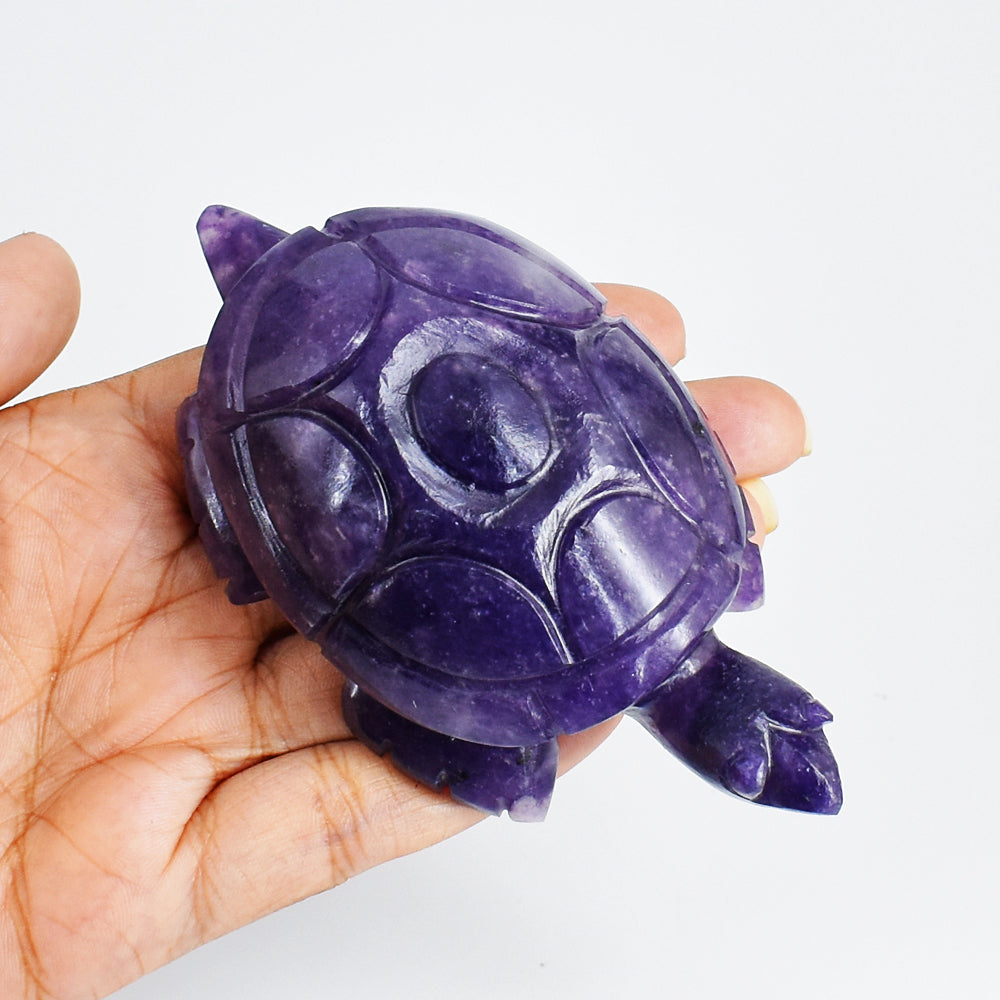 Gorgeous  749.00 Carats  Genuine Lepidolite Hand Carved Crystal  Gemstone Turtle Carving Gorgeous  749.00 Carats  Genuine Lepidolite Hand Carved Crystal  Gemstone Turtle Carving