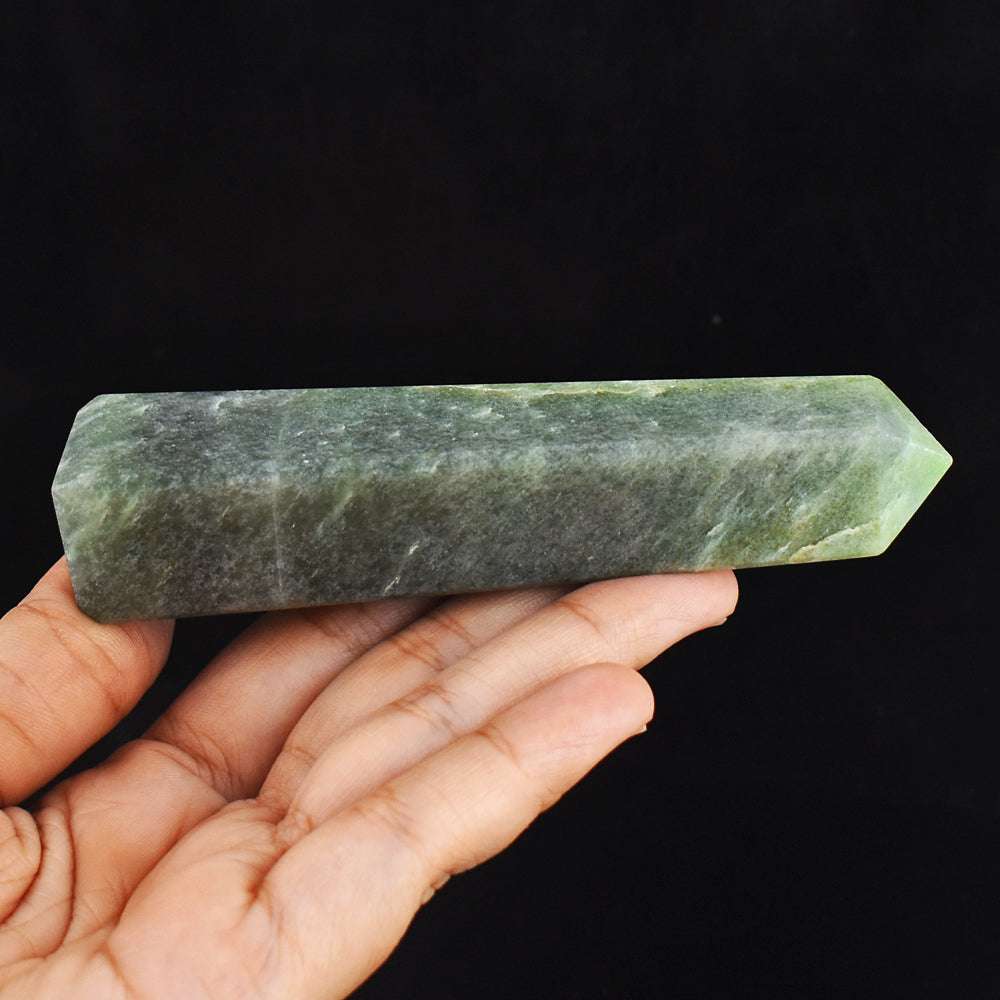 Artisian 569.00 Carats  Genuine  Aventurine Hand  Carved Gemstone  Healing  Tower Artisian 569.00 Carats  Genuine  Aventurine Hand  Carved Gemstone  Healing  Tower