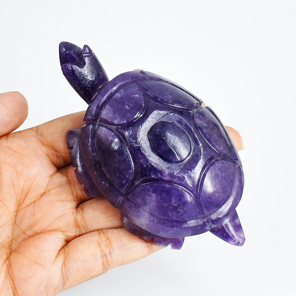 Gorgeous  749.00 Carats  Genuine Lepidolite Hand Carved Crystal  Gemstone Turtle Carving Gorgeous  749.00 Carats  Genuine Lepidolite Hand Carved Crystal  Gemstone Turtle Carving