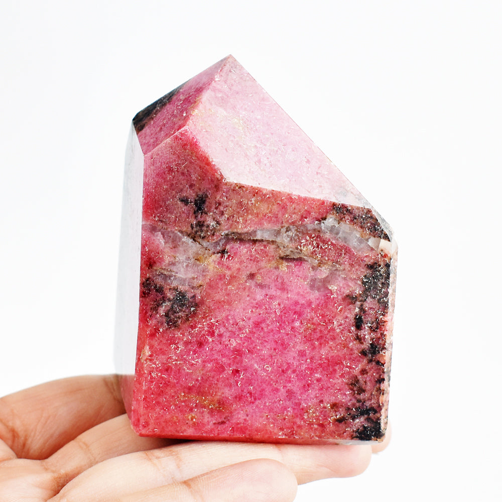 Awesome 2048.00 Cts Genuine Rhodonite Free Form Gemstone Crystal Specimen Tower Awesome 2048.00 Cts Genuine Rhodonite Free Form Gemstone Crystal Specimen Tower