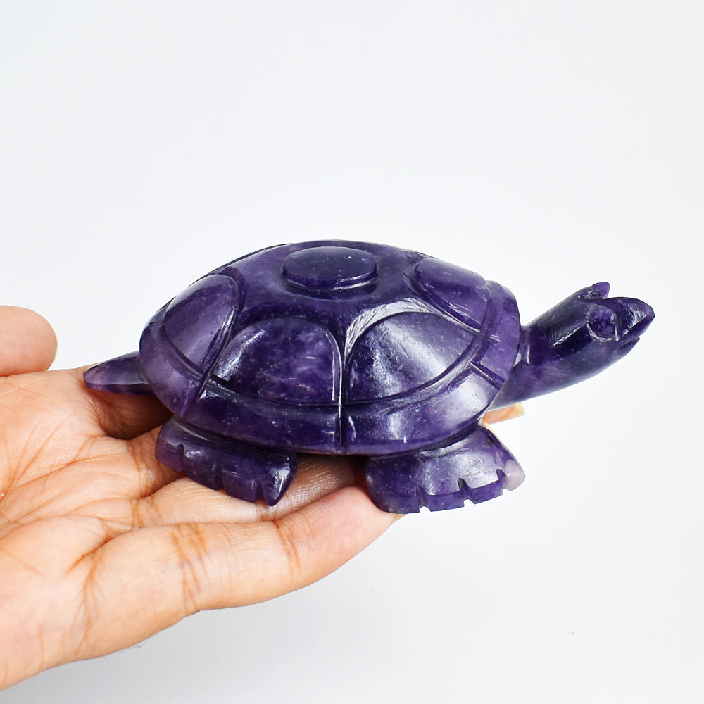 Gorgeous  749.00 Carats  Genuine Lepidolite Hand Carved Crystal  Gemstone Turtle Carving Gorgeous  749.00 Carats  Genuine Lepidolite Hand Carved Crystal  Gemstone Turtle Carving