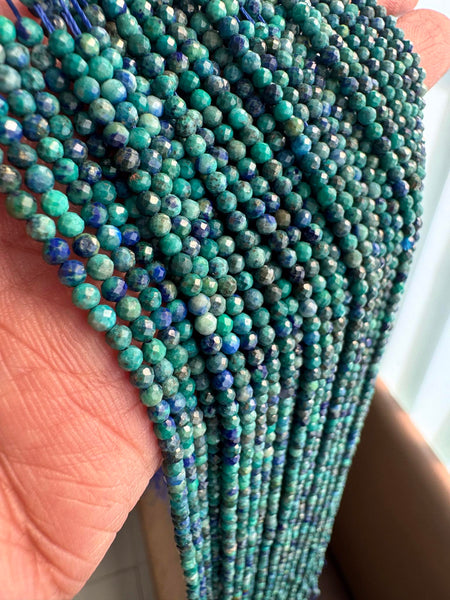 Mega Sale - 100% Genuine Exclusive Arizona Turquoise Faceted Beads Strand