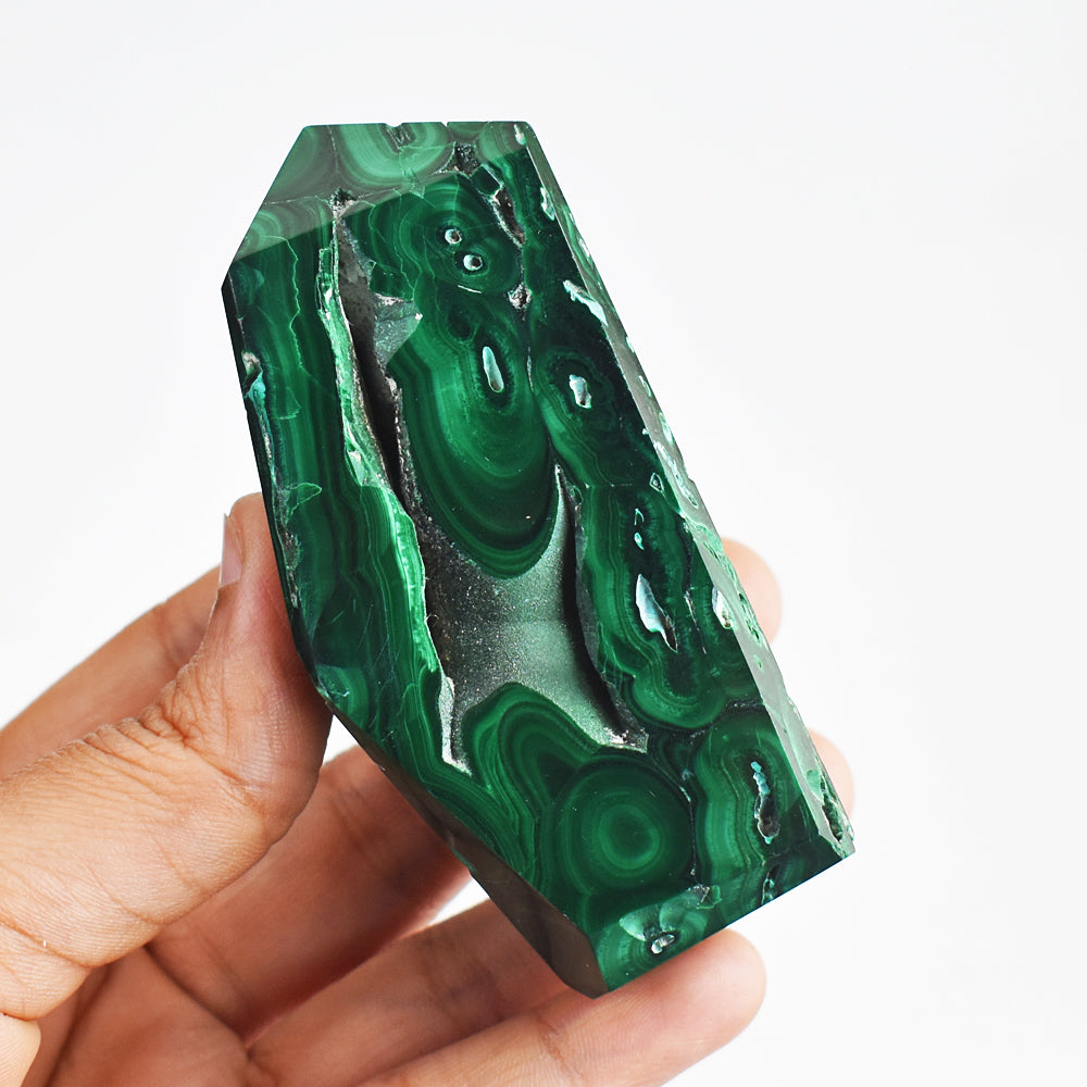 Awesome 1308.00 Cts Genuine Malachite Free Form Tower Crystal Specimen Healing Gemstone Awesome 1308.00 Cts Genuine Malachite Free Form Tower Crystal Specimen Healing Gemstone
