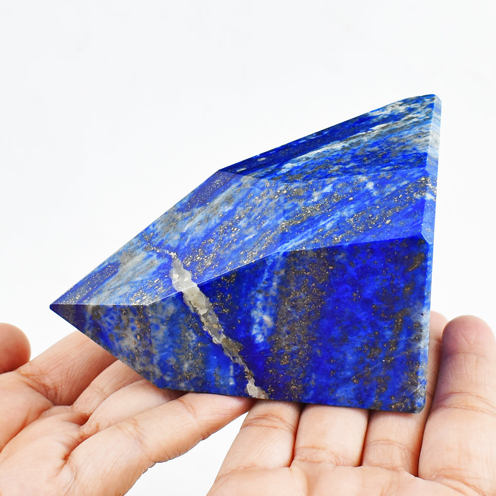 Beautiful 3142.00 Cts Genuine Lapis Lazuli Free Form Crystal Specimen Gemstone Healing Tower Beautiful 3142.00 Cts Genuine Lapis Lazuli Free Form Crystal Specimen Gemstone Healing Tower