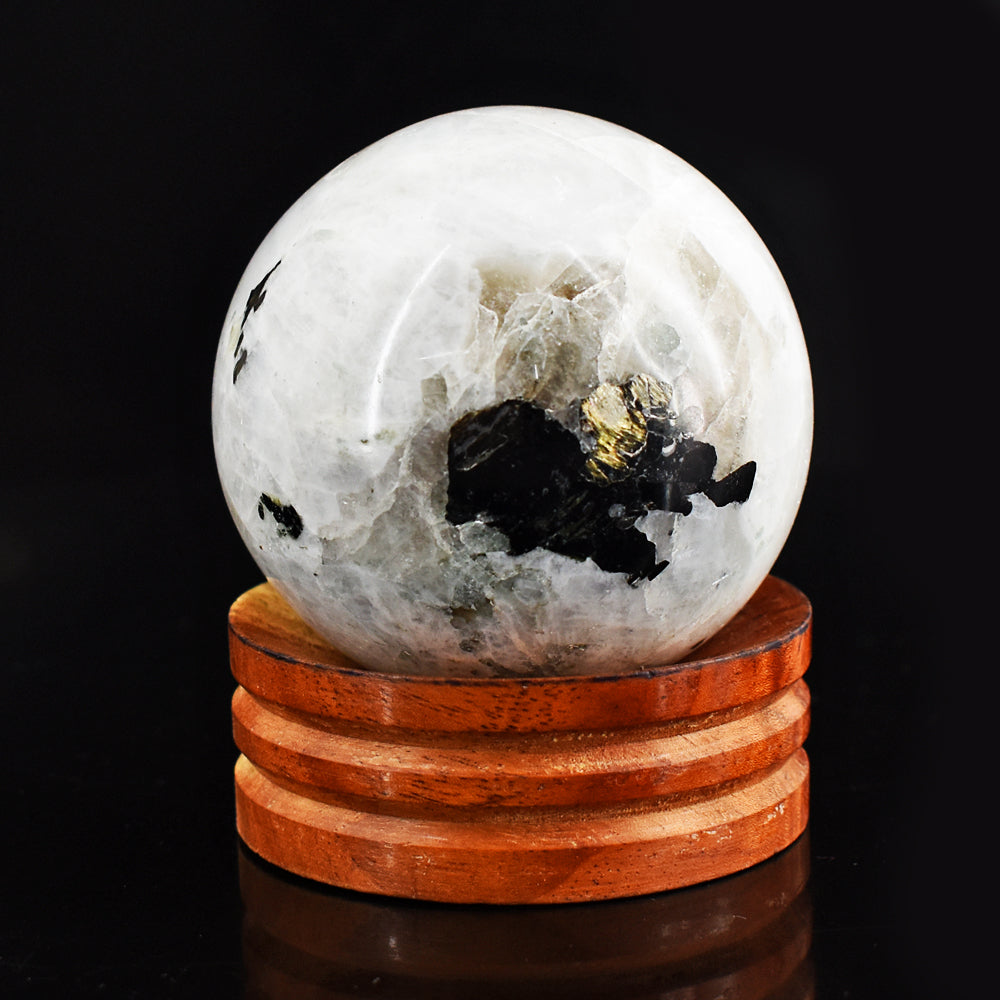 1228.00 Cts Natural Blue Flash Moonstone Hand Carved Crystal Healing Gemstone Sphere 1228.00 Cts Natural Blue Flash Moonstone Hand Carved Crystal Healing Gemstone Sphere