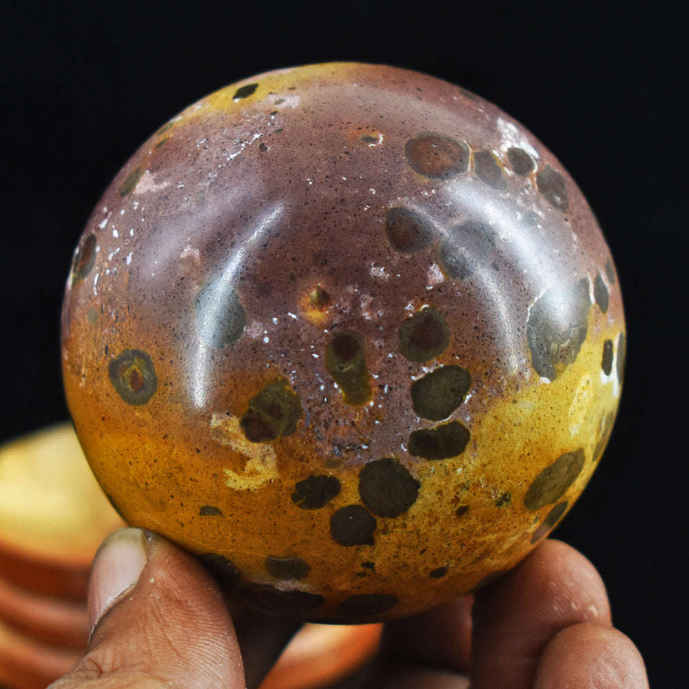 gemsmore:Exclusive  Ocean Jasper  Genuine 1182.00  Carats  Hand Carved  Healing  Sphere gemsmore:Exclusive  Ocean Jasper  Genuine 1182.00  Carats  Hand Carved  Healing  Sphere