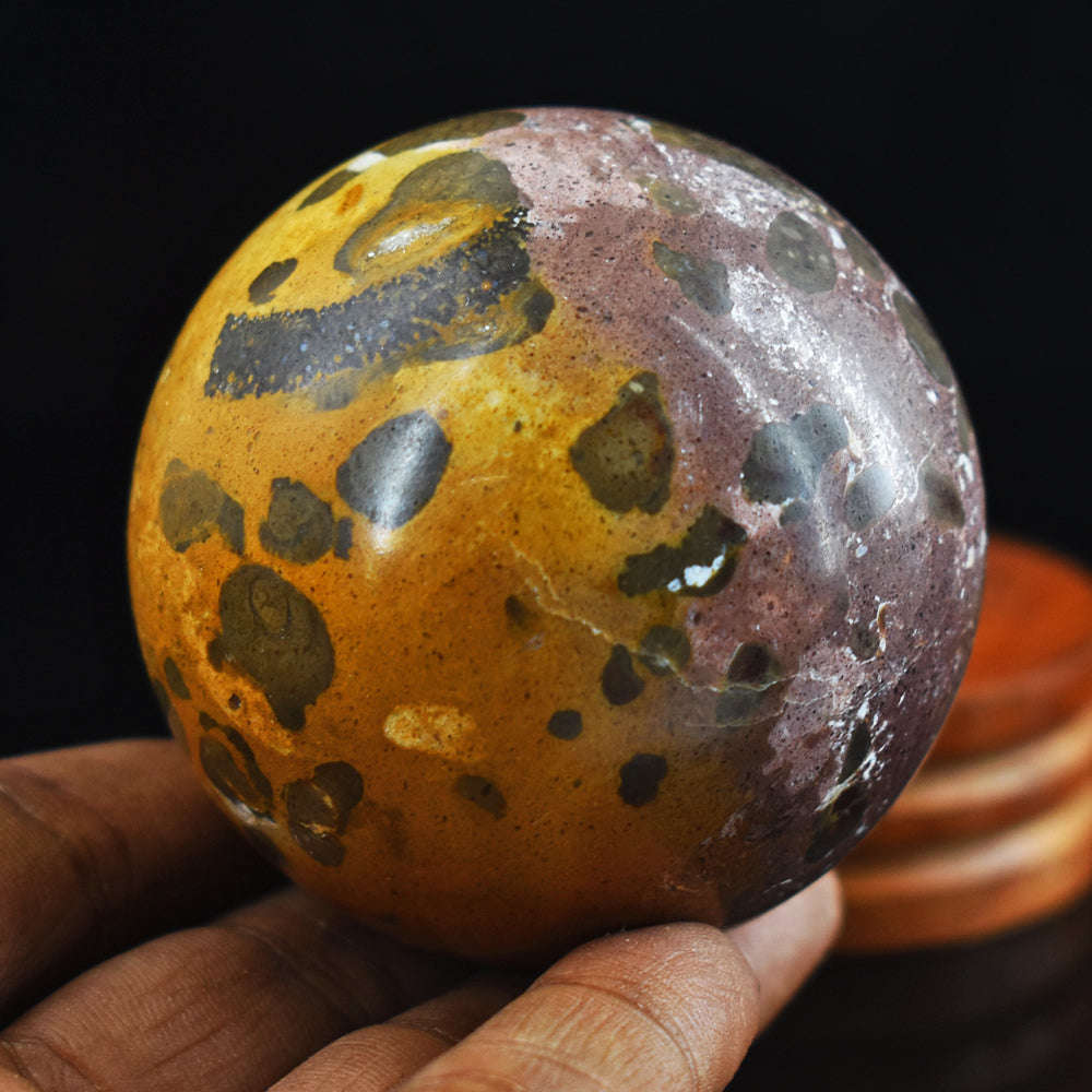 gemsmore:Exclusive  Ocean Jasper  Genuine 1182.00  Carats  Hand Carved  Healing  Sphere gemsmore:Exclusive  Ocean Jasper  Genuine 1182.00  Carats  Hand Carved  Healing  Sphere
