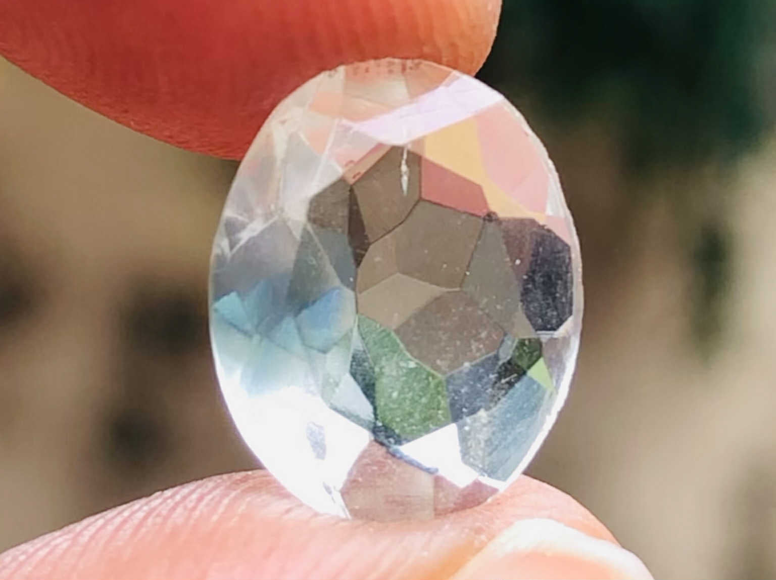 Awesome 2.00 Cts Genuine White Quartz Faceted Loose Gemstone Awesome 2.00 Cts Genuine White Quartz Faceted Loose Gemstone