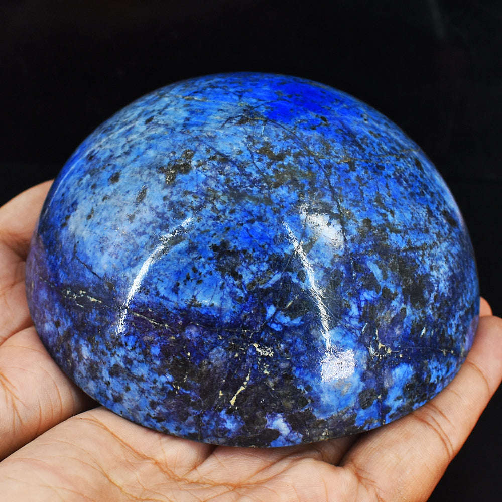 gemsmore:Genuine 4765.00 Cts Blue Lapis Lazuli Hand Carved Crystal Healing Cabochon- Huge Size gemsmore:Genuine 4765.00 Cts Blue Lapis Lazuli Hand Carved Crystal Healing Cabochon- Huge Size