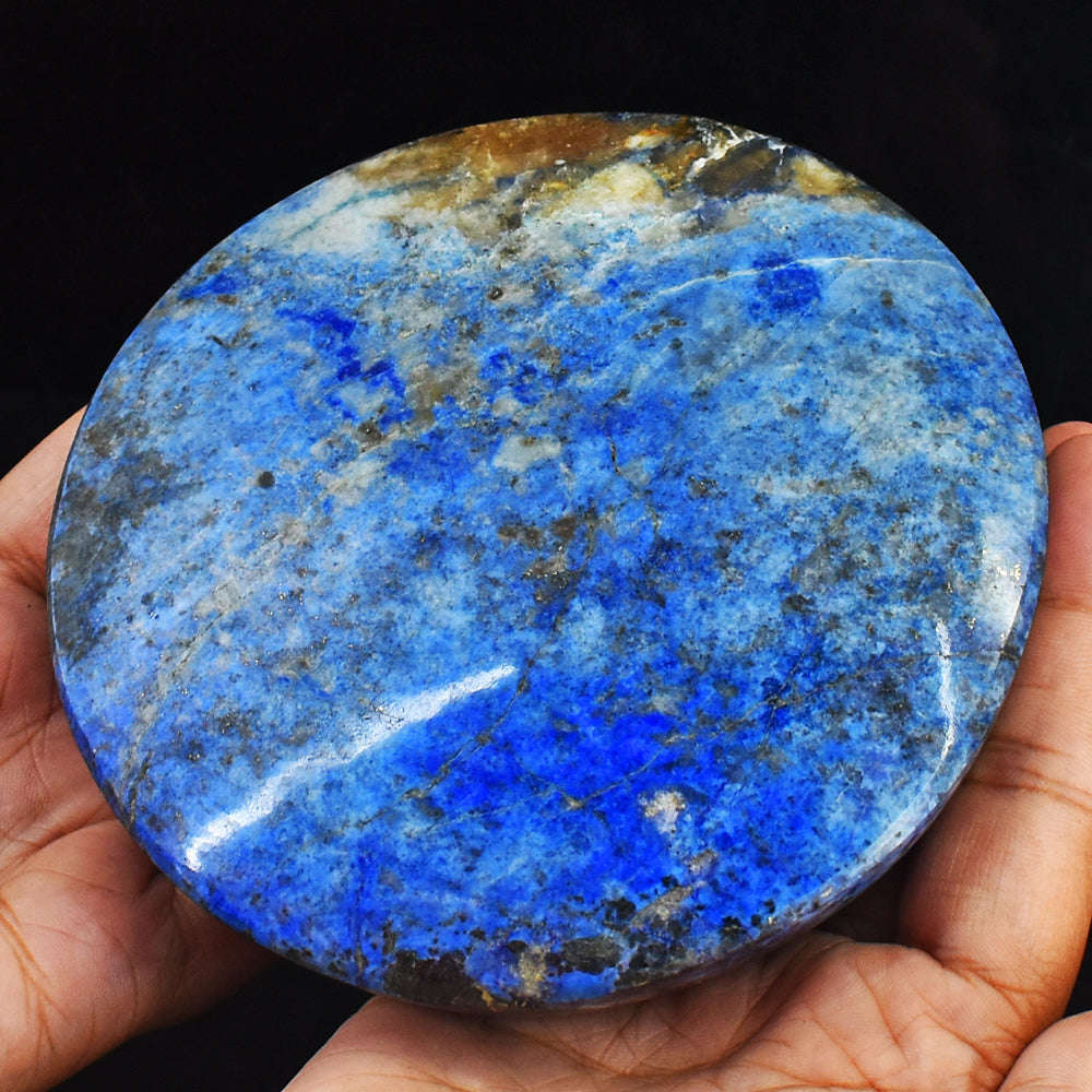 gemsmore:Genuine 4765.00 Cts Blue Lapis Lazuli Hand Carved Crystal Healing Cabochon- Huge Size gemsmore:Genuine 4765.00 Cts Blue Lapis Lazuli Hand Carved Crystal Healing Cabochon- Huge Size