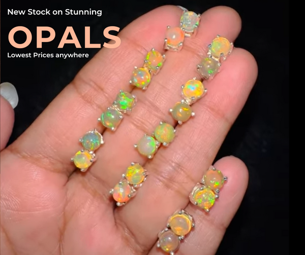 100% Genuine Top Flashy Ethiopian Opals Earring Pair 🙃🦋🎉 .925 sterling silver