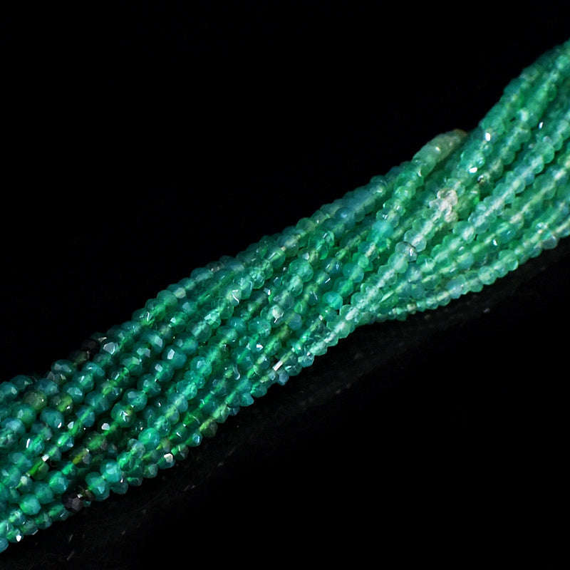 gemsmore:1 pc 02-03mm Faceted Green Fluorite Drilled Beads Strand 13 inches gemsmore:1 pc 02-03mm Faceted Green Fluorite Drilled Beads Strand 13 inches