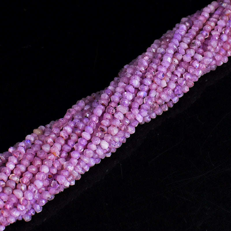 gemsmore:1 pc 02-03mm Faceted Pink Labradorite Drilled Beads Strand 13 inches gemsmore:1 pc 02-03mm Faceted Pink Labradorite Drilled Beads Strand 13 inches