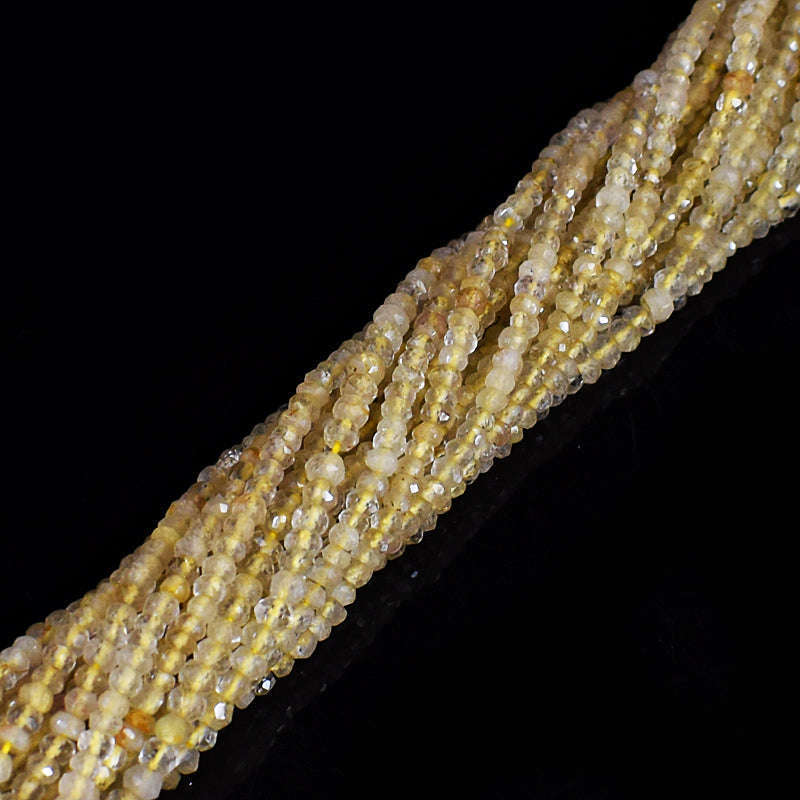 gemsmore:1 pc 03mm Faceted Golden Rutile Quartz Drilled Beads Strand 13 inches gemsmore:1 pc 03mm Faceted Golden Rutile Quartz Drilled Beads Strand 13 inches