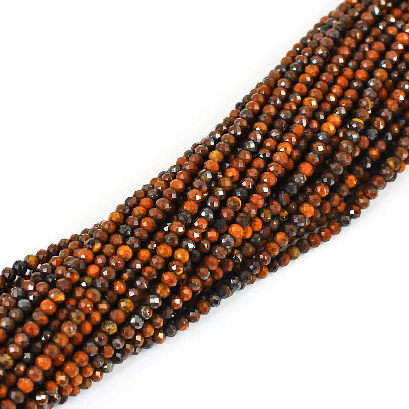 gemsmore:1 pc 03mm Faceted Tiger Eye Drilled Beads Strand 13 inches gemsmore:1 pc 03mm Faceted Tiger Eye Drilled Beads Strand 13 inches
