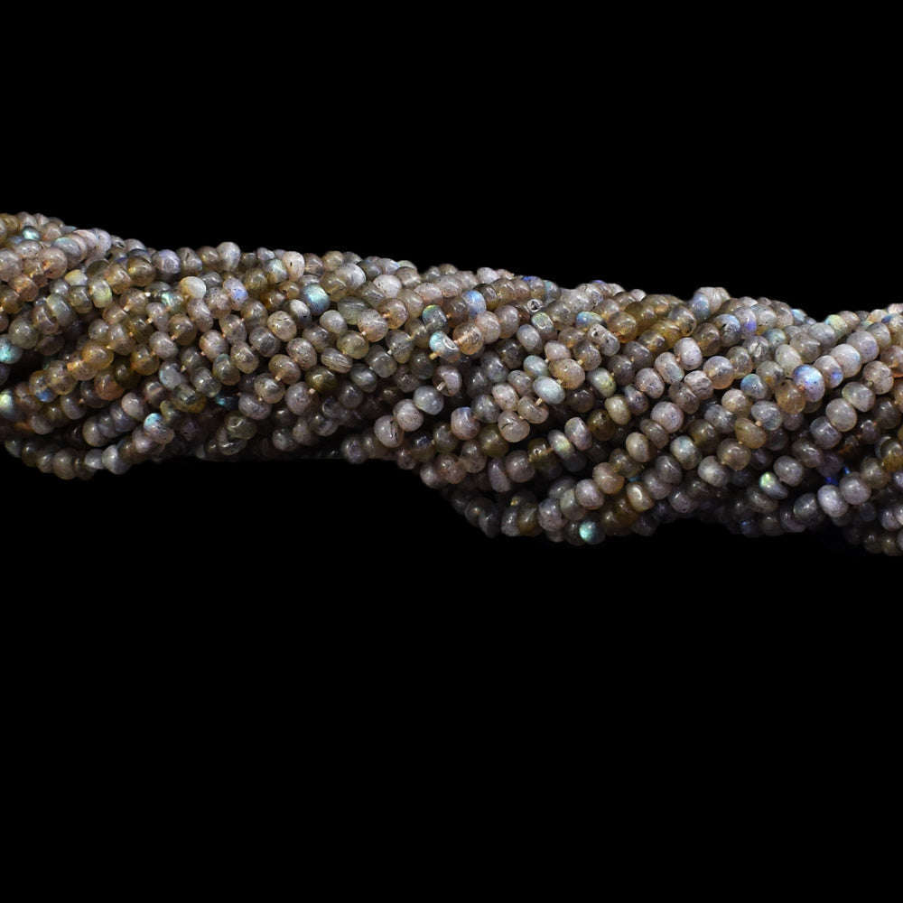 gemsmore:1 pc 04mm Labradorite Drilled Beads Strand 13 inches gemsmore:1 pc 04mm Labradorite Drilled Beads Strand 13 inches