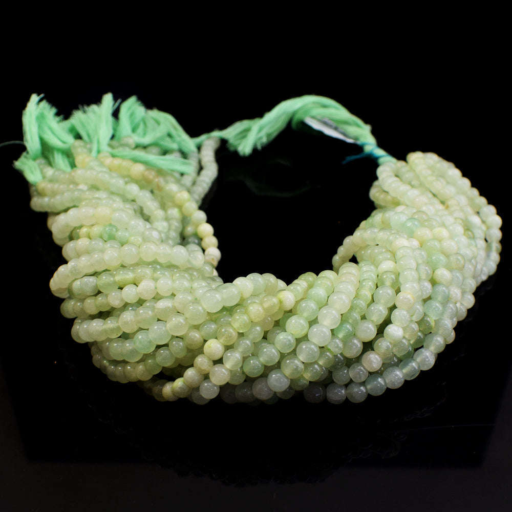 gemsmore:1 pc 05-06mm Aventurine Drilled Beads Strand 13 inches gemsmore:1 pc 05-06mm Aventurine Drilled Beads Strand 13 inches