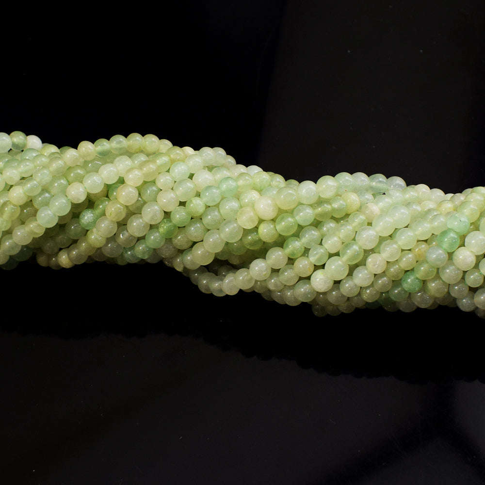 gemsmore:1 pc 05-06mm Aventurine Drilled Beads Strand 13 inches gemsmore:1 pc 05-06mm Aventurine Drilled Beads Strand 13 inches