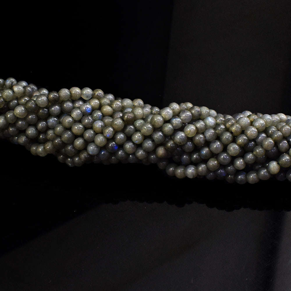 gemsmore:1 pc 06mm Labradorite Drilled Beads Strand 13 inches gemsmore:1 pc 06mm Labradorite Drilled Beads Strand 13 inches