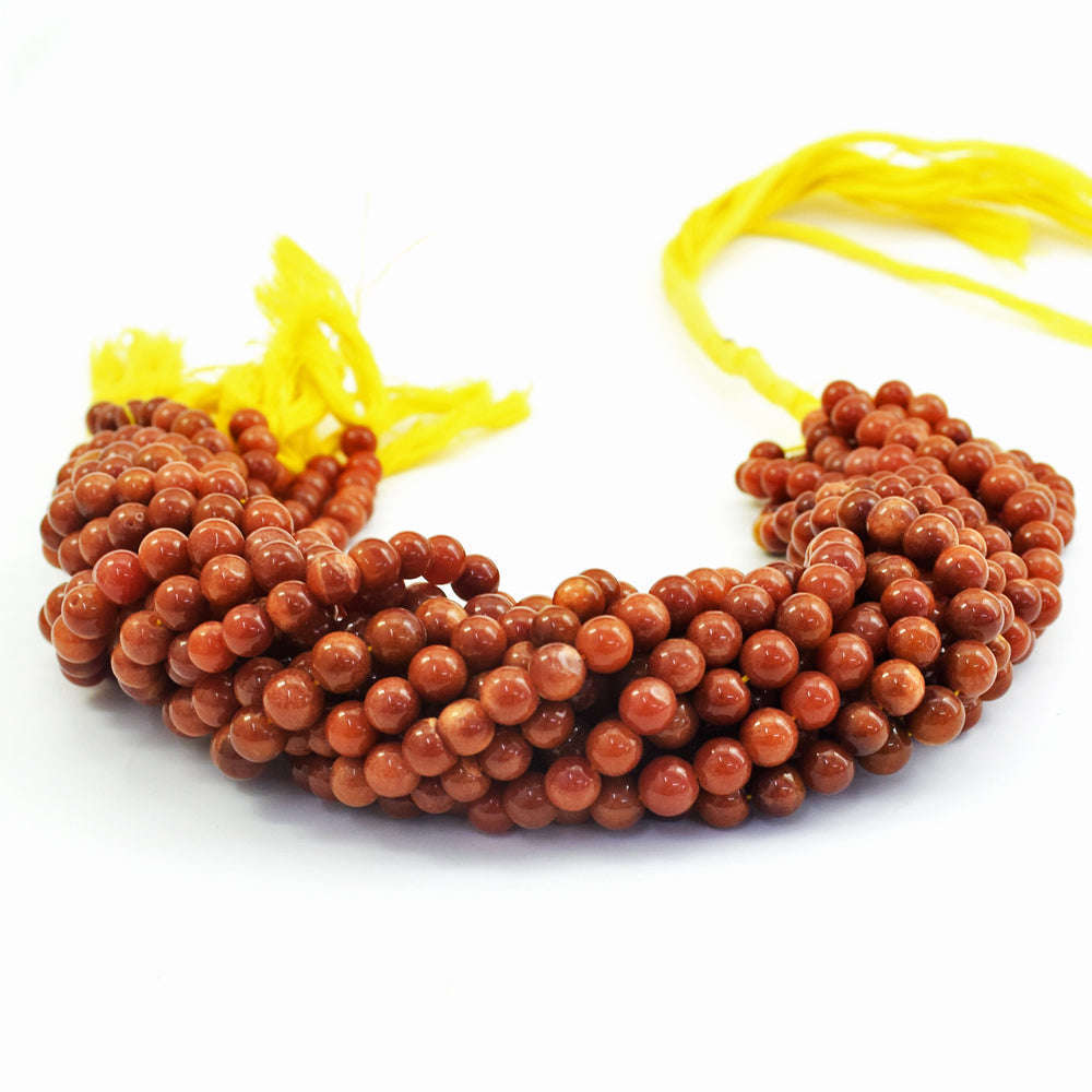 gemsmore:1 pc 07-08mm Aventurine Drilled Beads Strand 13 inches gemsmore:1 pc 07-08mm Aventurine Drilled Beads Strand 13 inches