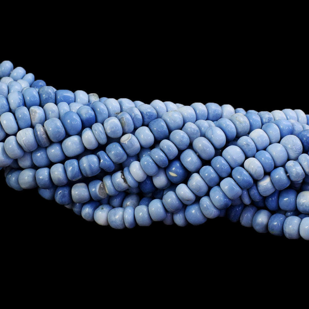 gemsmore:1 pc 09-10mm Blue Lace Agate Drilled Beads Strand 13  inches gemsmore:1 pc 09-10mm Blue Lace Agate Drilled Beads Strand 13  inches