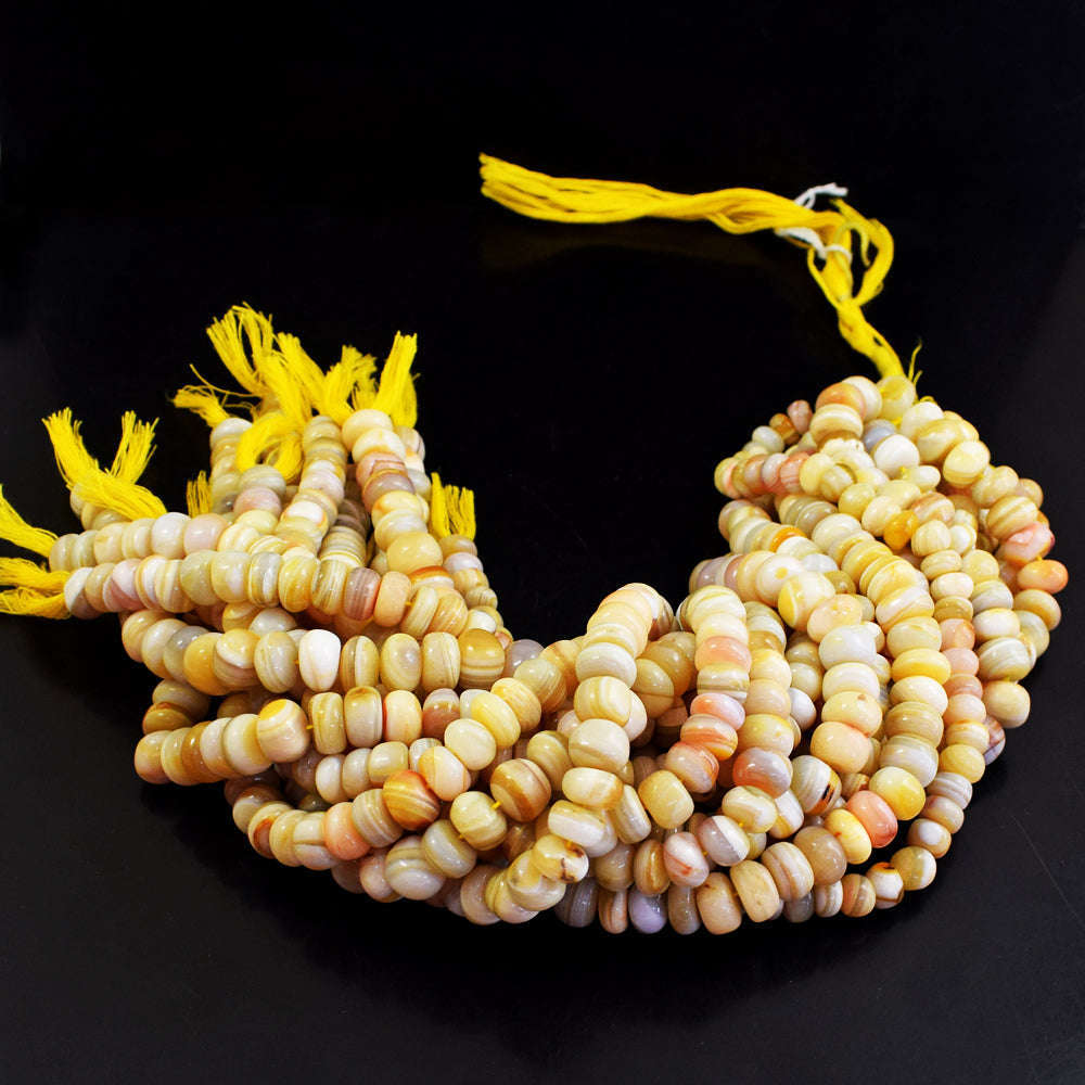 gemsmore:1 pc 10-11mm Agate Drilled Beads Strand 13 inches gemsmore:1 pc 10-11mm Agate Drilled Beads Strand 13 inches