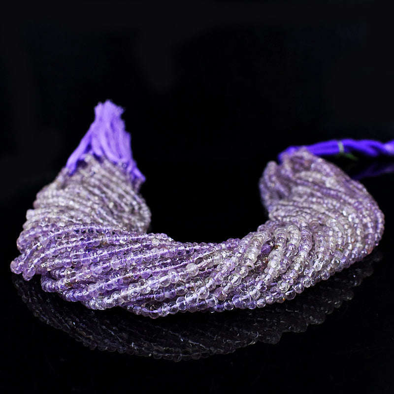 gemsmore:1 pc 3-4mm Faceted Amethyst Drilled Beads Strand 13 inches gemsmore:1 pc 3-4mm Faceted Amethyst Drilled Beads Strand 13 inches