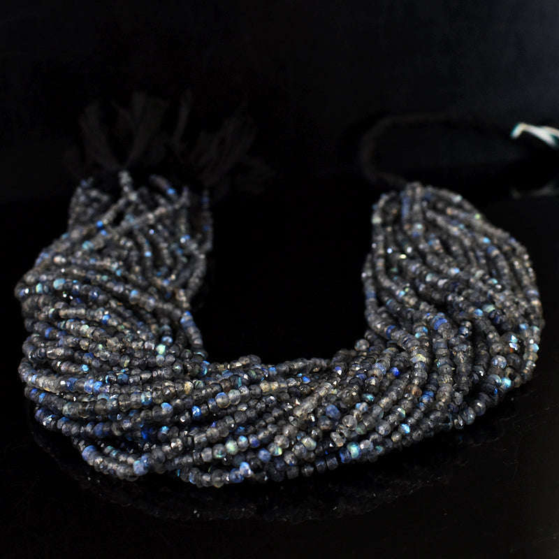 gemsmore:1 pc 3-4mm Faceted Labradorite Drilled Beads Strand 13 inches gemsmore:1 pc 3-4mm Faceted Labradorite Drilled Beads Strand 13 inches