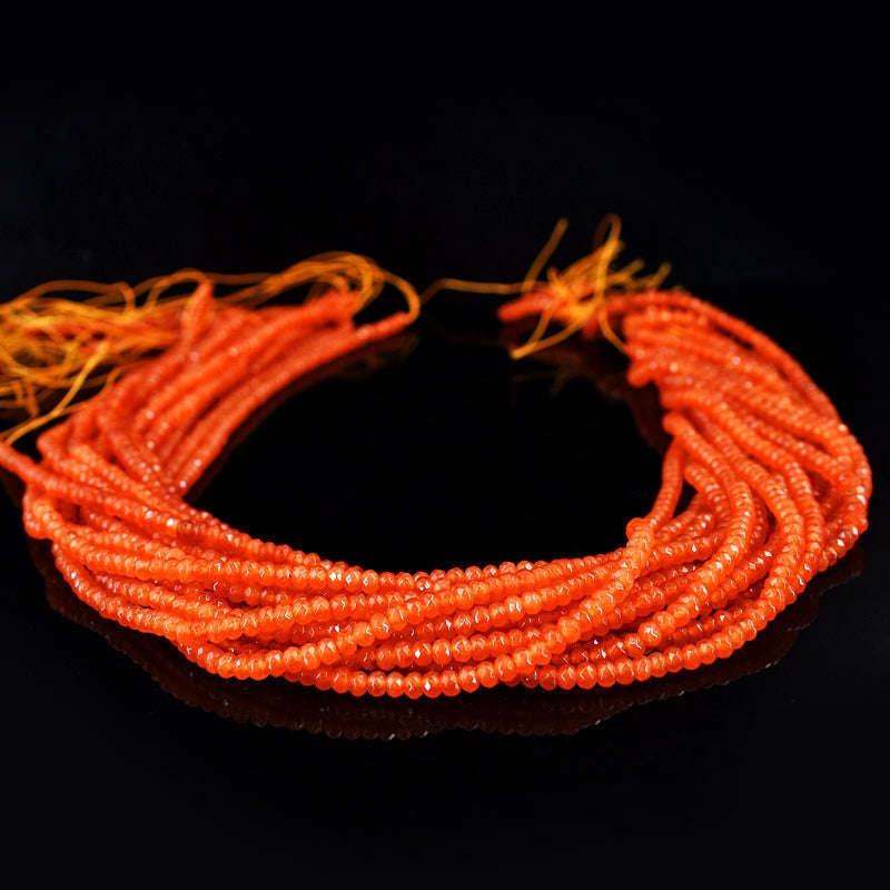 gemsmore:1 pc 3-4mm Faceted Onyx Drilled Beads Strand 13 inches gemsmore:1 pc 3-4mm Faceted Onyx Drilled Beads Strand 13 inches