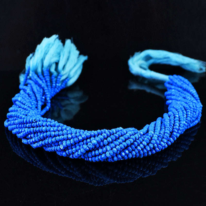 gemsmore:1 pc 3-4mm Faceted Turquoise Drilled Beads Strand 13 inches gemsmore:1 pc 3-4mm Faceted Turquoise Drilled Beads Strand 13 inches