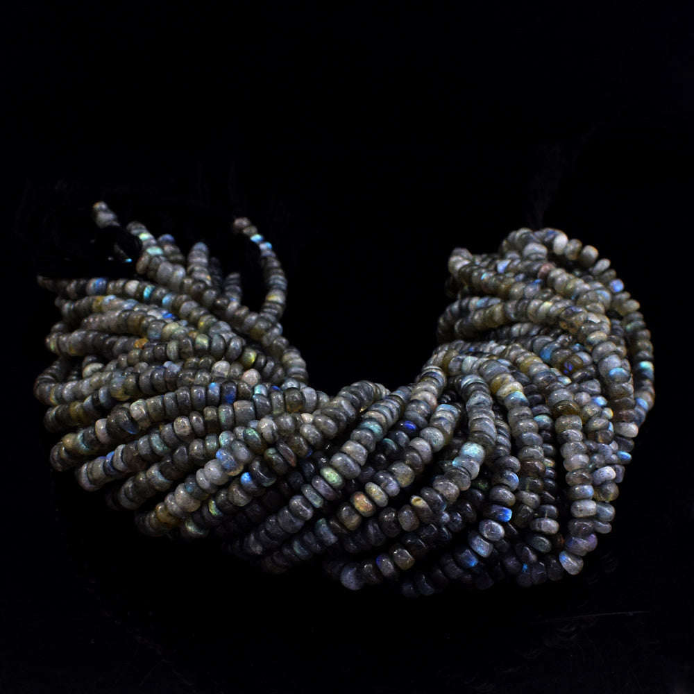 gemsmore:1 pc 4-5mm Faceted Labradorite Drilled Beads Strand 14 inches gemsmore:1 pc 4-5mm Faceted Labradorite Drilled Beads Strand 14 inches