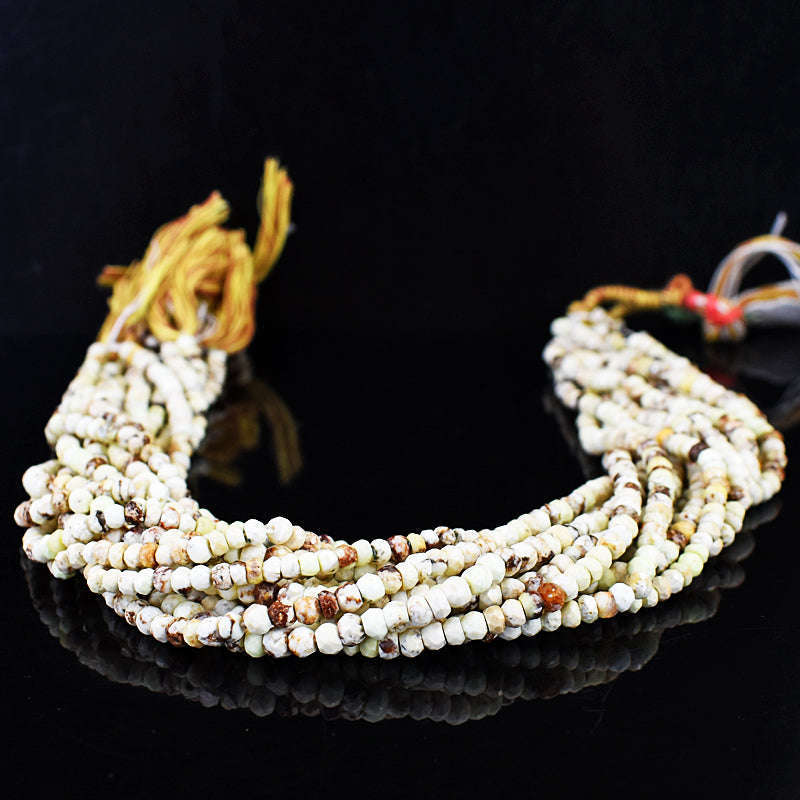 gemsmore:1 pc 4-5mm Faceted Pistachio Jasper Drilled Beads Strand 13 inches gemsmore:1 pc 4-5mm Faceted Pistachio Jasper Drilled Beads Strand 13 inches