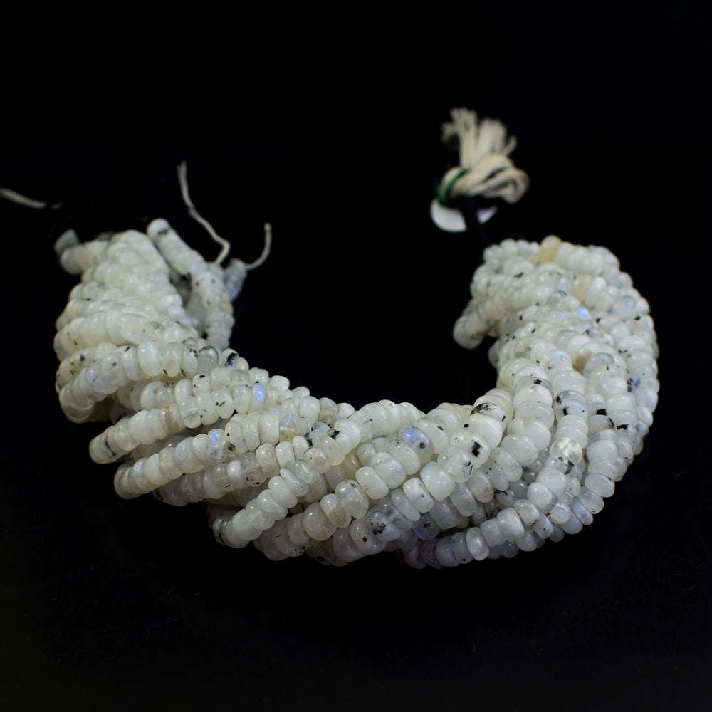 gemsmore:1 pc 7-8mm Moonstone Drilled Beads Strand 12 Inches gemsmore:1 pc 7-8mm Moonstone Drilled Beads Strand 12 Inches