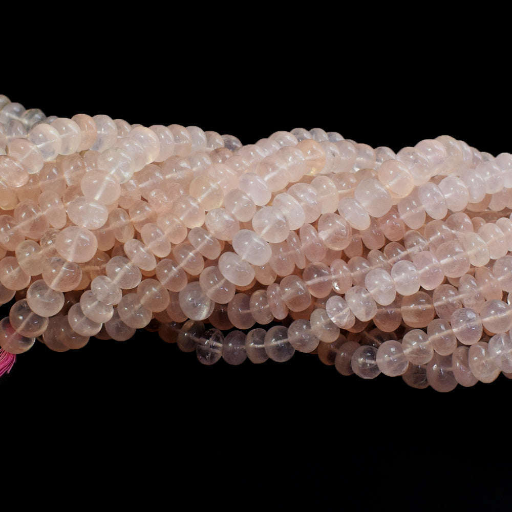 gemsmore:1 pc 9-10mm Rose Quartz Drilled Beads Strand 13  inches gemsmore:1 pc 9-10mm Rose Quartz Drilled Beads Strand 13  inches