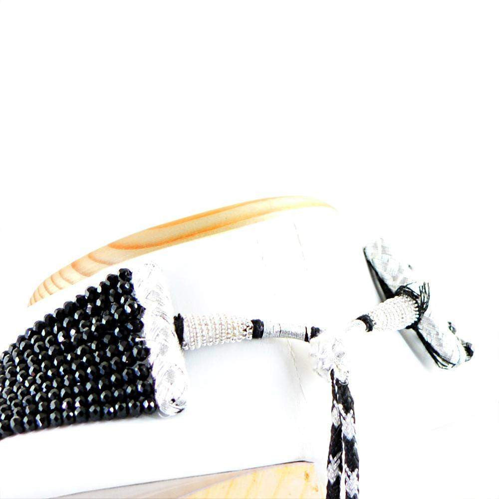 gemsmore:10 Strand Black Spinel Necklace Natural Faceted Beads gemsmore:10 Strand Black Spinel Necklace Natural Faceted Beads