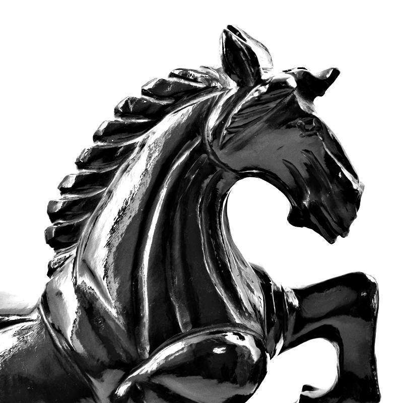 gemsmore:Amazing Black Spinel Hand Carved Horse Statue - Genuine gemsmore:Amazing Black Spinel Hand Carved Horse Statue - Genuine