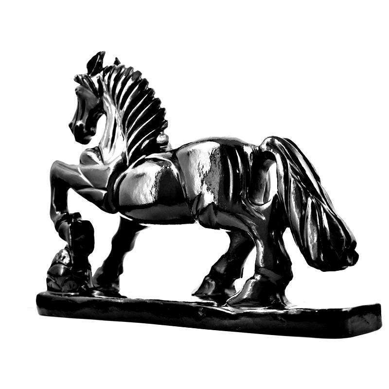 gemsmore:Amazing Black Spinel Hand Carved Horse Statue - Genuine gemsmore:Amazing Black Spinel Hand Carved Horse Statue - Genuine