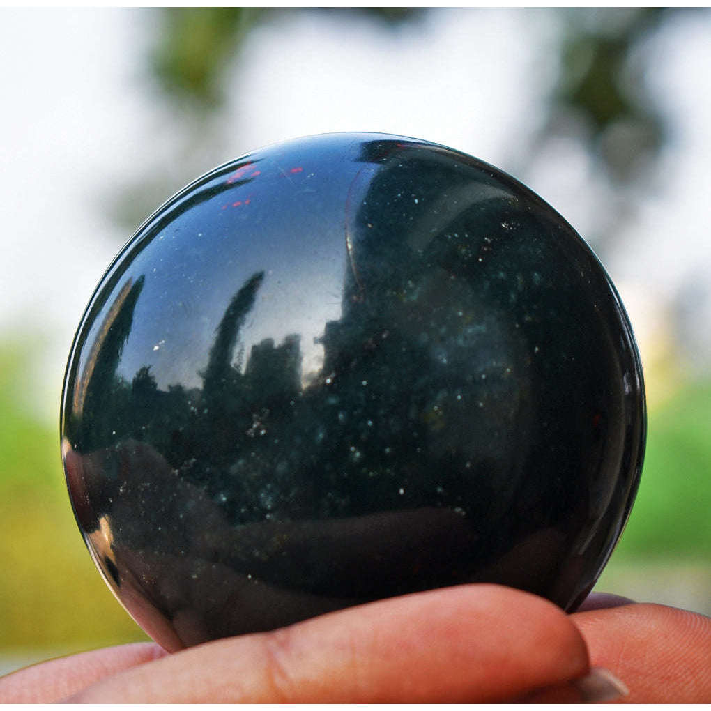 gemsmore:Amazing Bloodstone Healing Carved Sphere gemsmore:Amazing Bloodstone Healing Carved Sphere
