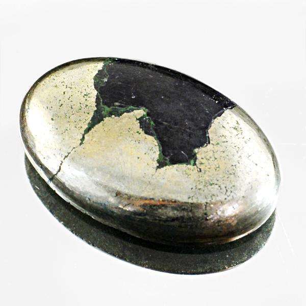 gemsmore:Amazing Genuine Pyrite Oval Shape Untreated Loose Gemstone gemsmore:Amazing Genuine Pyrite Oval Shape Untreated Loose Gemstone