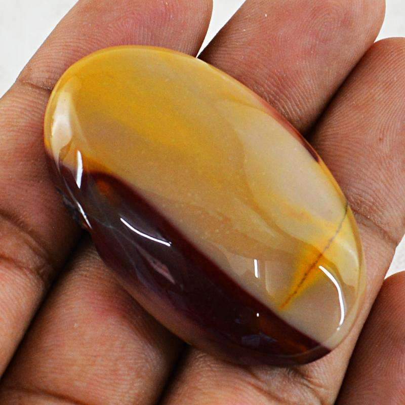 gemsmore:Amazing Mookaite Gemstone Natural Oval Shape gemsmore:Amazing Mookaite Gemstone Natural Oval Shape