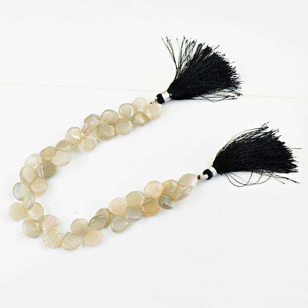 gemsmore:Amazing Natural Agate Pear Shape Drilled Beads Strand
