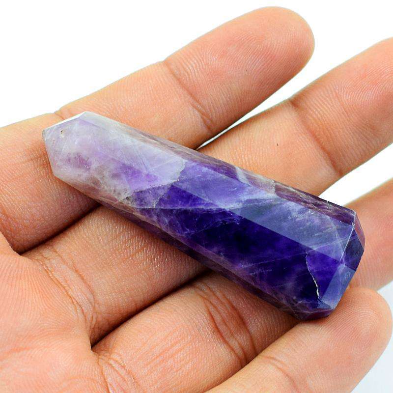 gemsmore:Amazing Natural Bi Color Amethyst Healing Point gemsmore:Amazing Natural Bi Color Amethyst Healing Point