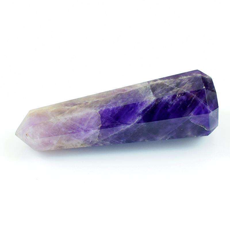 gemsmore:Amazing Natural Bi Color Amethyst Healing Point gemsmore:Amazing Natural Bi Color Amethyst Healing Point
