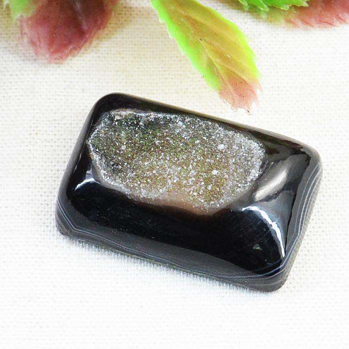 gemsmore:Amazing Natural Black Druzy Onyx Untreated Loose Gemstone gemsmore:Amazing Natural Black Druzy Onyx Untreated Loose Gemstone
