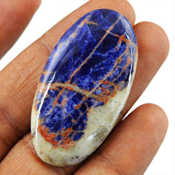 gemsmore:Amazing Natural Blue Sodalite Loose  Gemstone Oval Shape